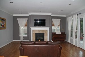 Example of a typical living space before staging